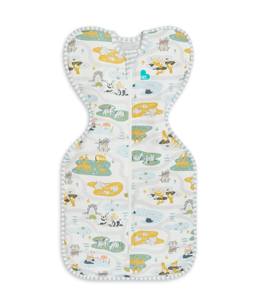 Swaddle Up™ Lite Zoo Time White