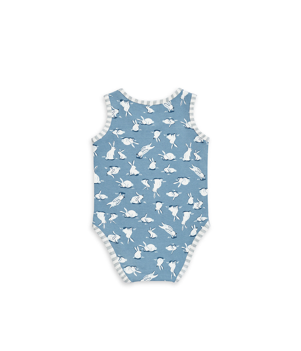 Bodysuit Sleeveless Cottontail Denim