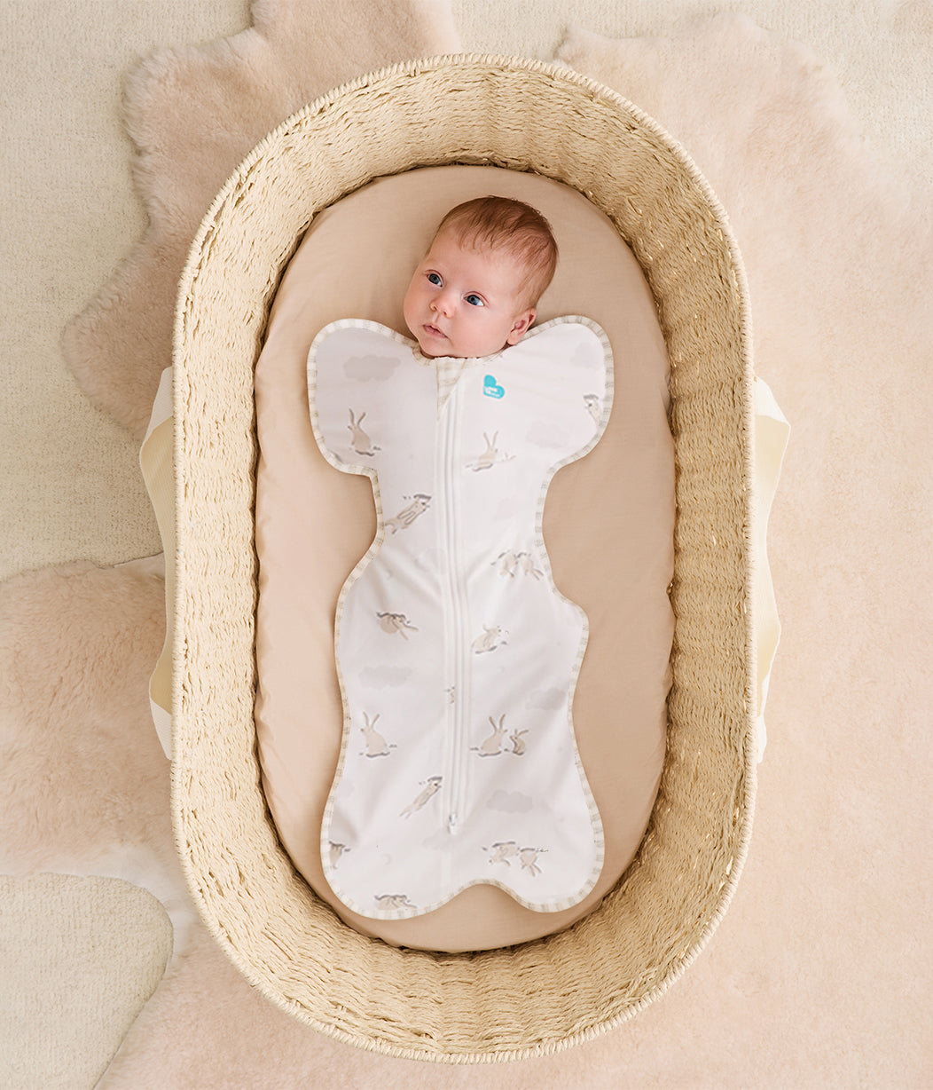 Swaddle Up™ Starter Pack 1.0 TOG Cotton Sand Cloud Bunnies