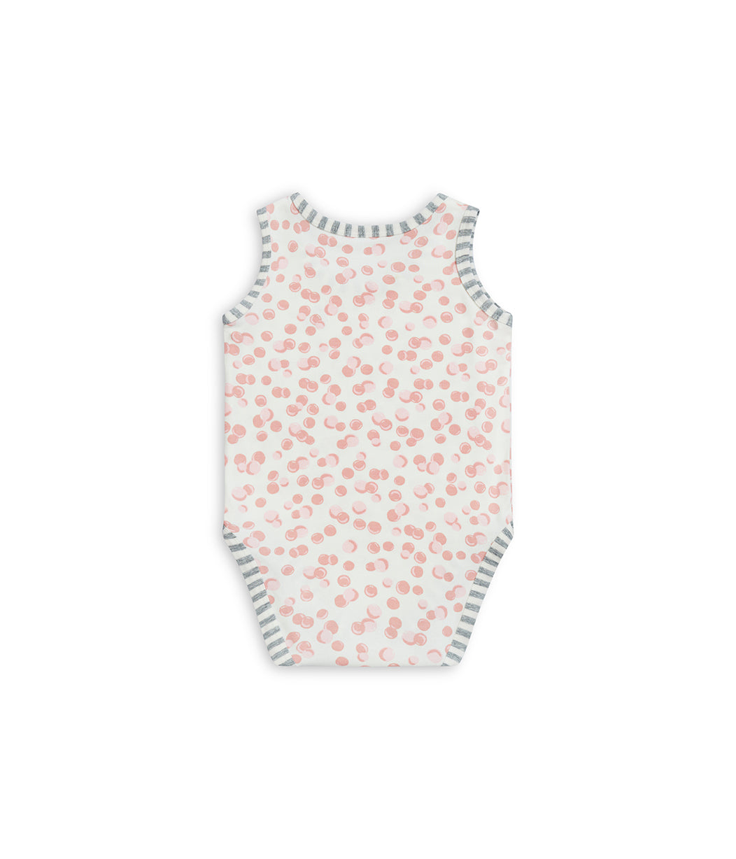 Bodysuit Sleeveless Bubbles Pink