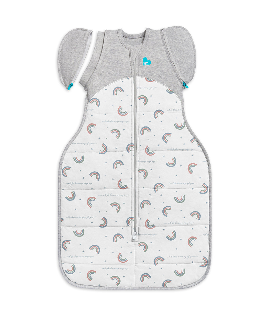 Swaddle Up™ Transition Bag Cool (16-20°C) Cotton White Rainbow