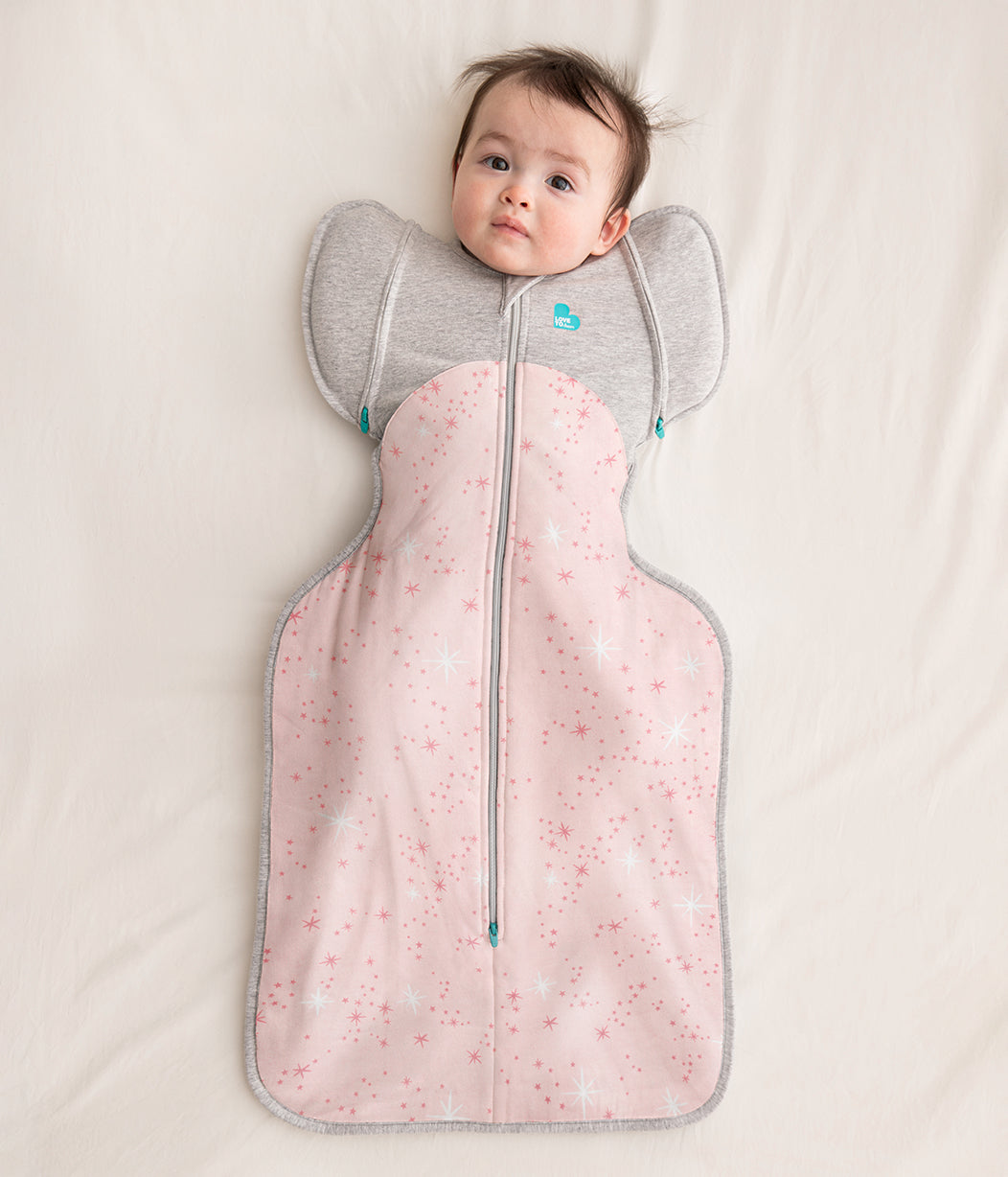 Swaddle Up™ Transition Bag Mild (18-24°C) Rose North Star Cotton Fleece