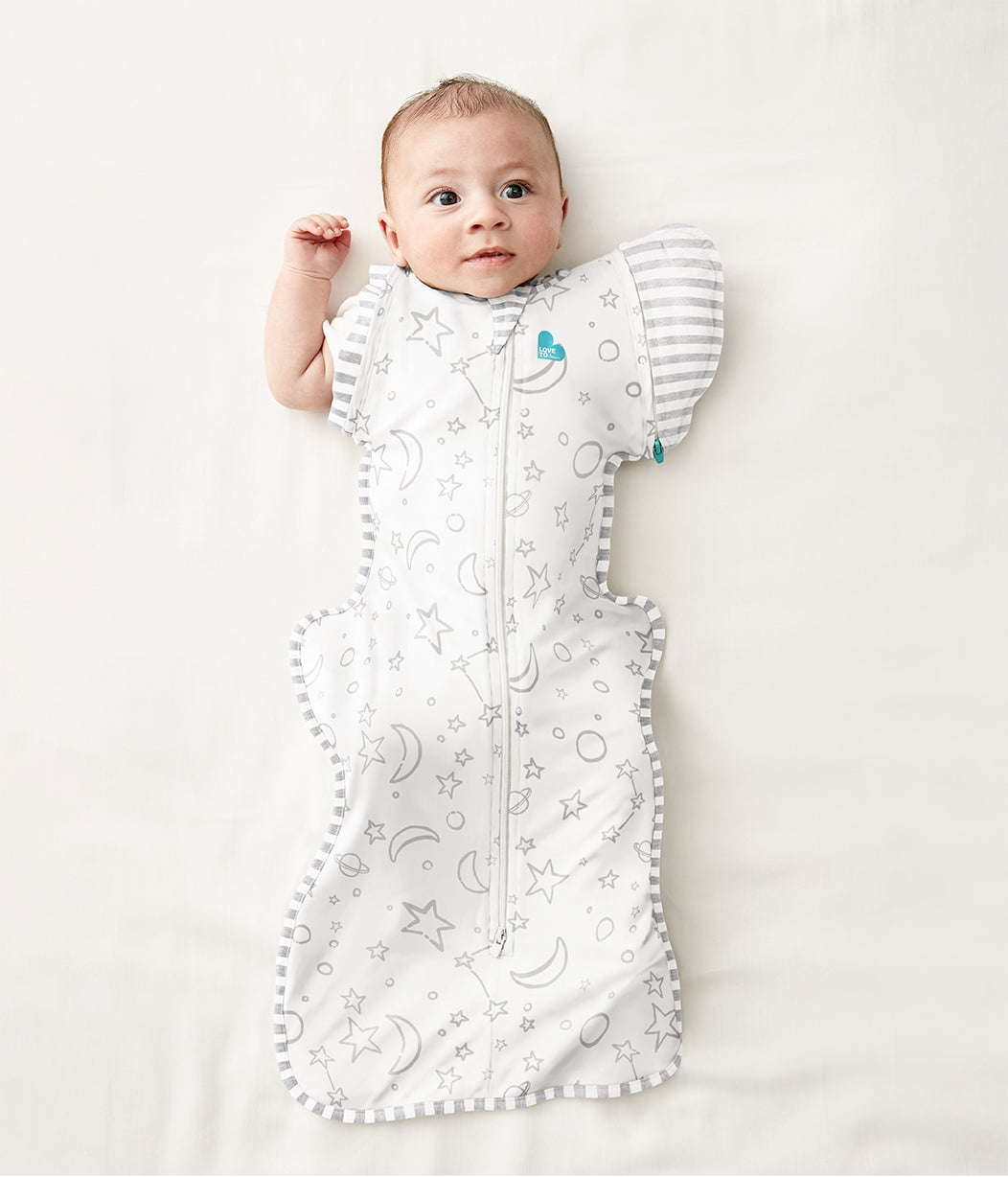 Swaddle Up™ Transition Bag Moderate (20-24°C) Cream Stars & Moon Viscose from Bamboo Jersey