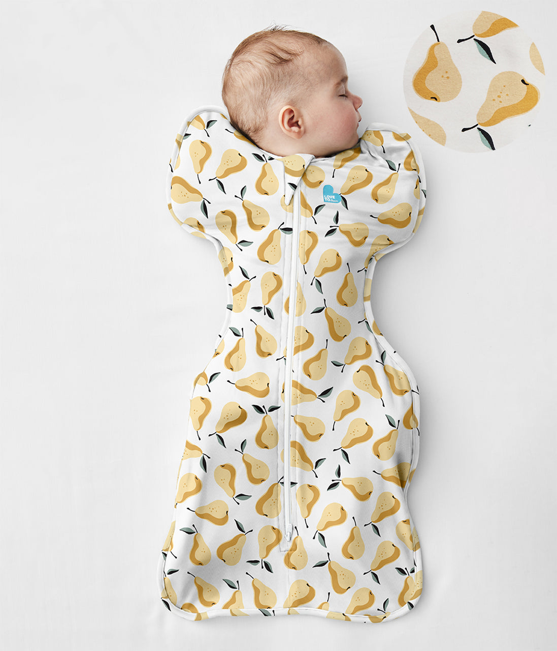 Swaddle Up™ Original Moderate Pear Print Ochre