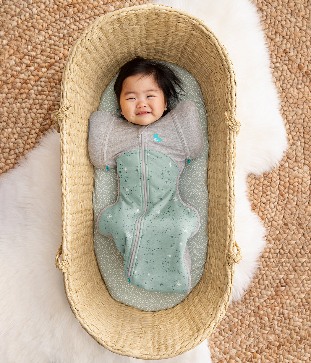 Swaddle Up™ Transition Bag Mild (18-24°C) Olive North Star Cotton Fleece