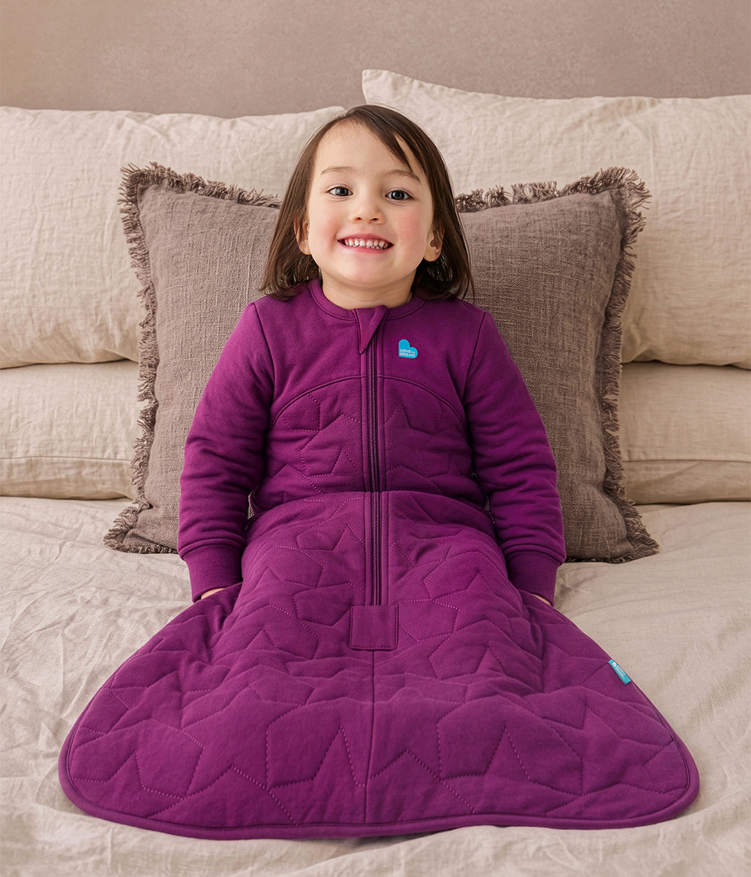 Sleep Bag Long Sleeve 2.5 TOG Cotton Plum Starturn Quilted