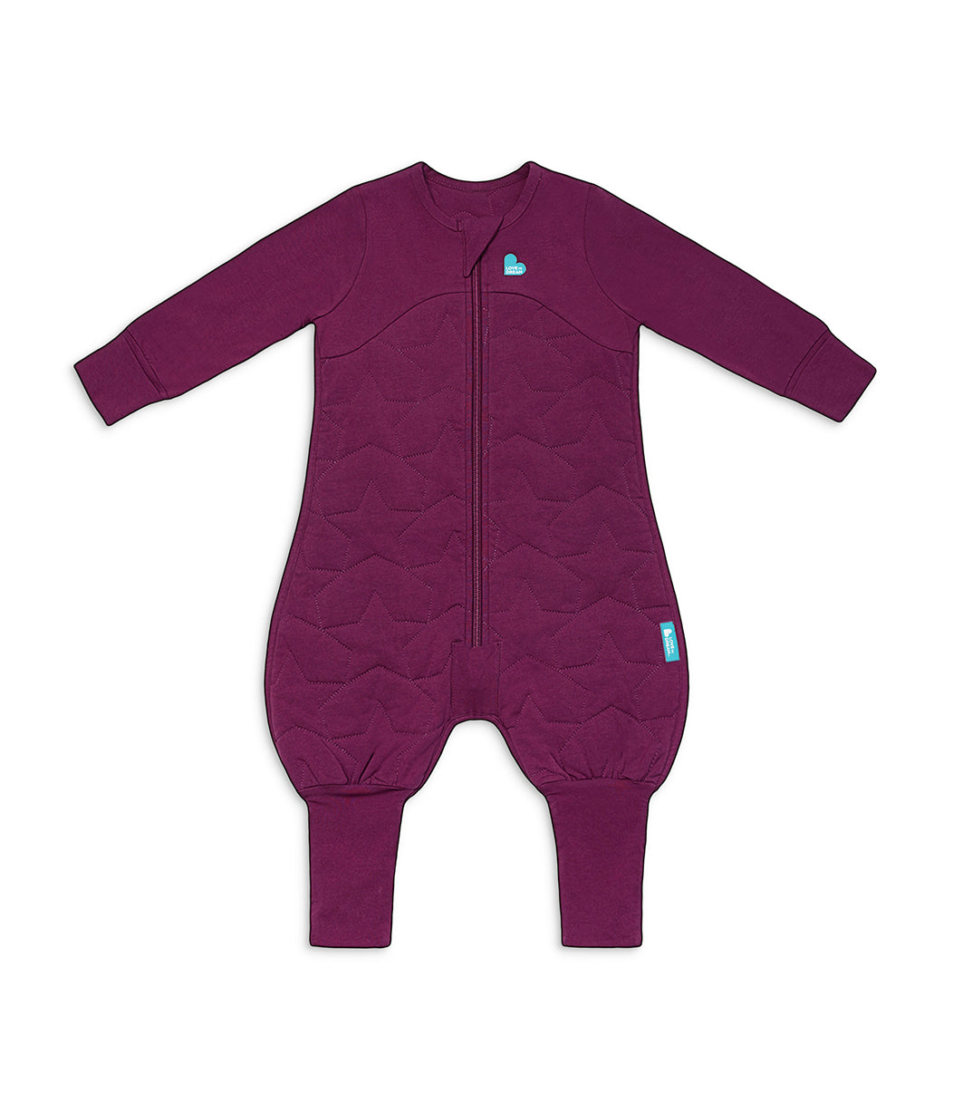 Sleep Suit Long Sleeve 2.5 TOG Cotton Plum Starturn Quilted