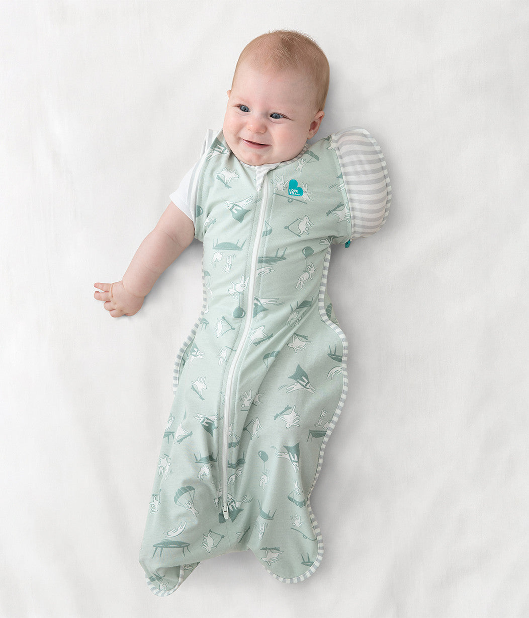 Swaddle Up™ Transition Bag Lite Daredevil Bunny Olive