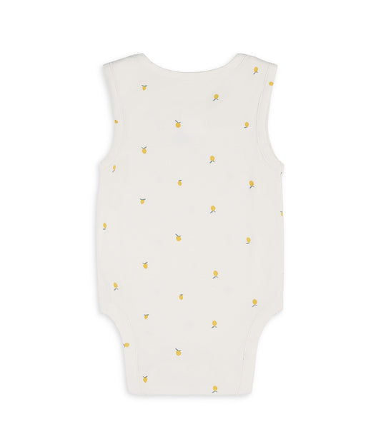 Bodysuit Sleeveless Viscose from Bamboo Cream Lemons