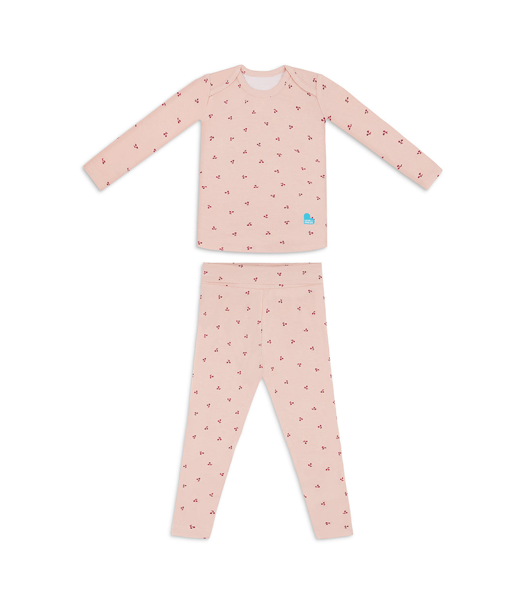 Sleep Suit & Pyjama Bundle | 2.5 TOG | Rose Pebbles | Blush Cherries