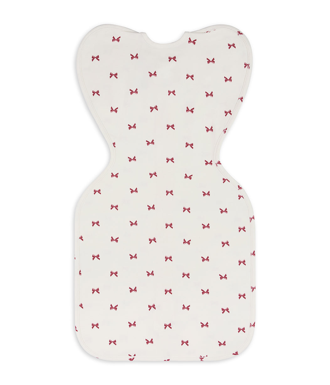 Swaddle Up™ 1.0 TOG Cotton Cream Bows