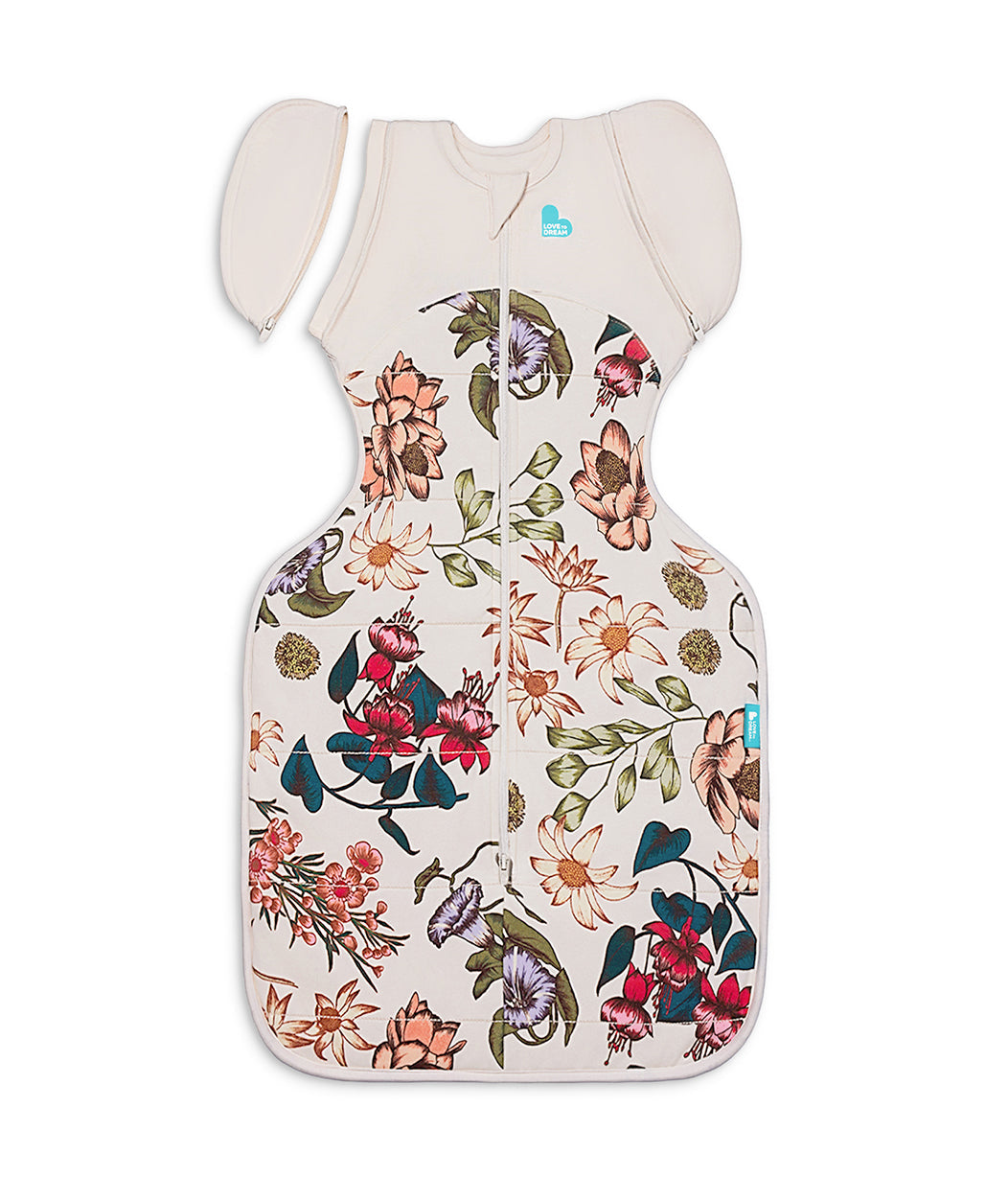 Swaddle Up™ 2-in-1 Transition Bag 2.5 TOG Cotton Cream Wandering Folk