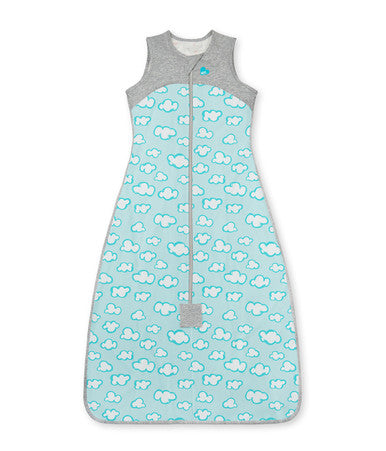 Sleep Bag Warm (24-27°C) Turquoise Clouds Organic Cotton