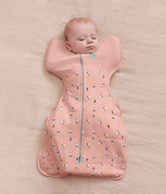 Swaddle Up™ 2.5 TOG Organic Cotton/Merino Wool Rose Lamb's Best Friend