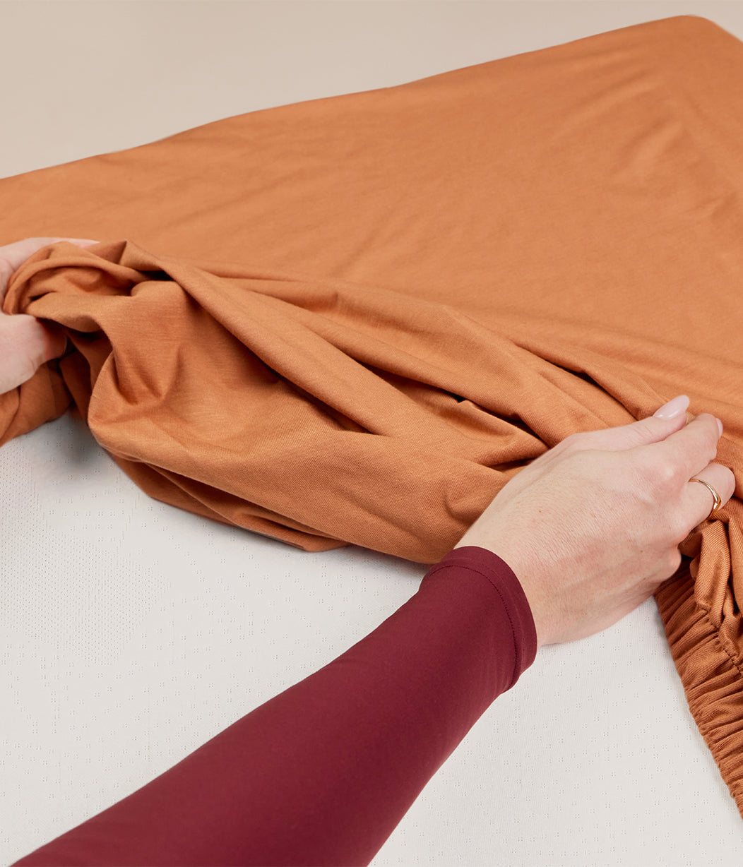 HushDry™ 2-in-1 Waterproof Fitted Double Sheet Viscose from Bamboo Hazel