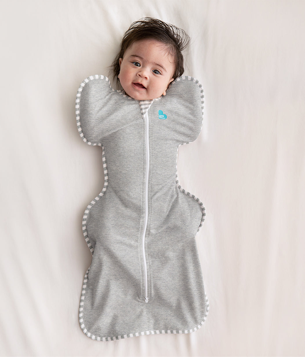 Swaddle Up™ & Romper Pack Moderate (20-24°C) Cotton Grey