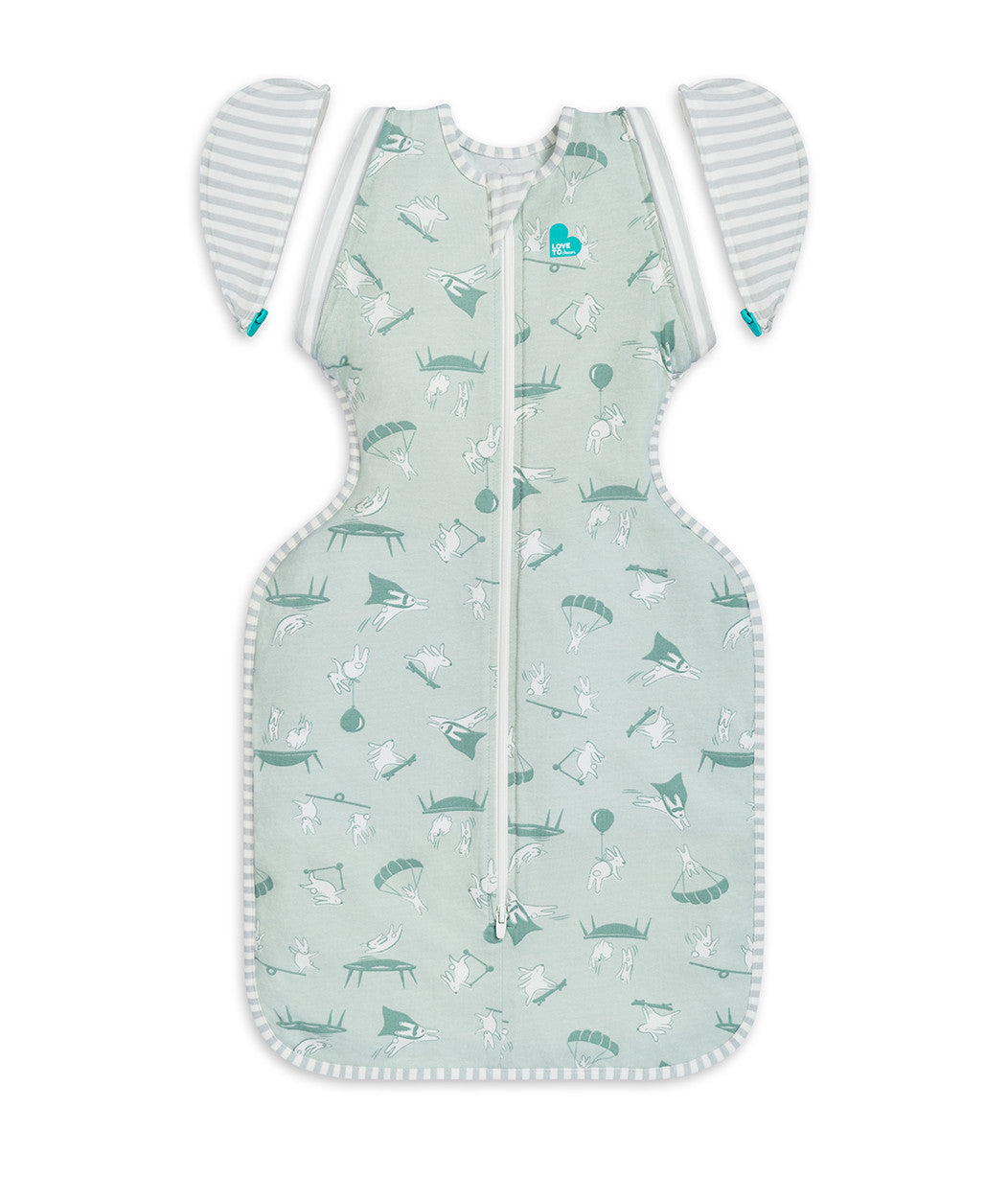 Swaddle Up™ Transition Bag Lite Daredevil Bunny Olive