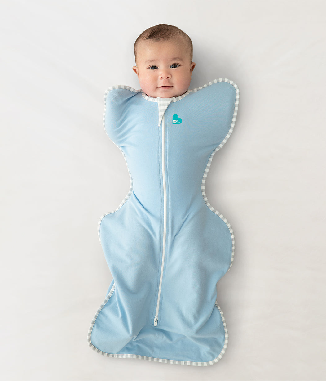 Swaddle Up™ Warm (24-27°C) Light Blue Cotton