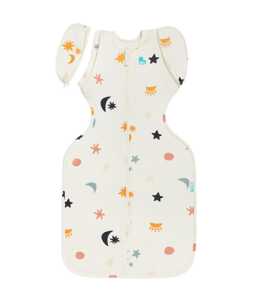 Swaddle Up™ Transition Bag 1.0 TOG Organic Cotton Buff Lunar