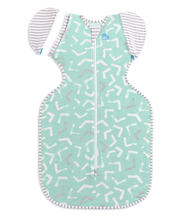 Swaddle Up™ Transition Bag Warm (24-27°C) Green Viscose from Bamboo Jersey