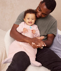 Sleep Suit Long Sleeve 1.0 TOG Cotton Powder Pink Twinkle