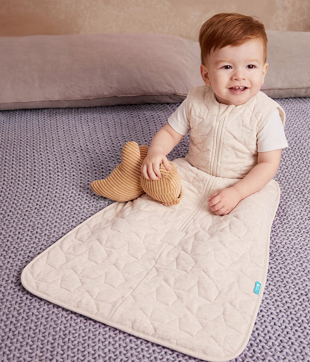 Sleep Bag Sleeveless 2.5 TOG Cotton Oatmeal Starturn Quilted