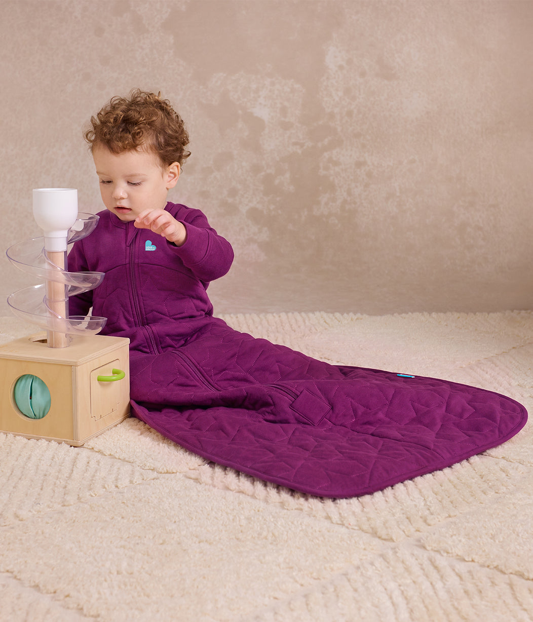 Sleep Bag Long Sleeve 2.5 TOG Cotton Plum Starturn Quilted