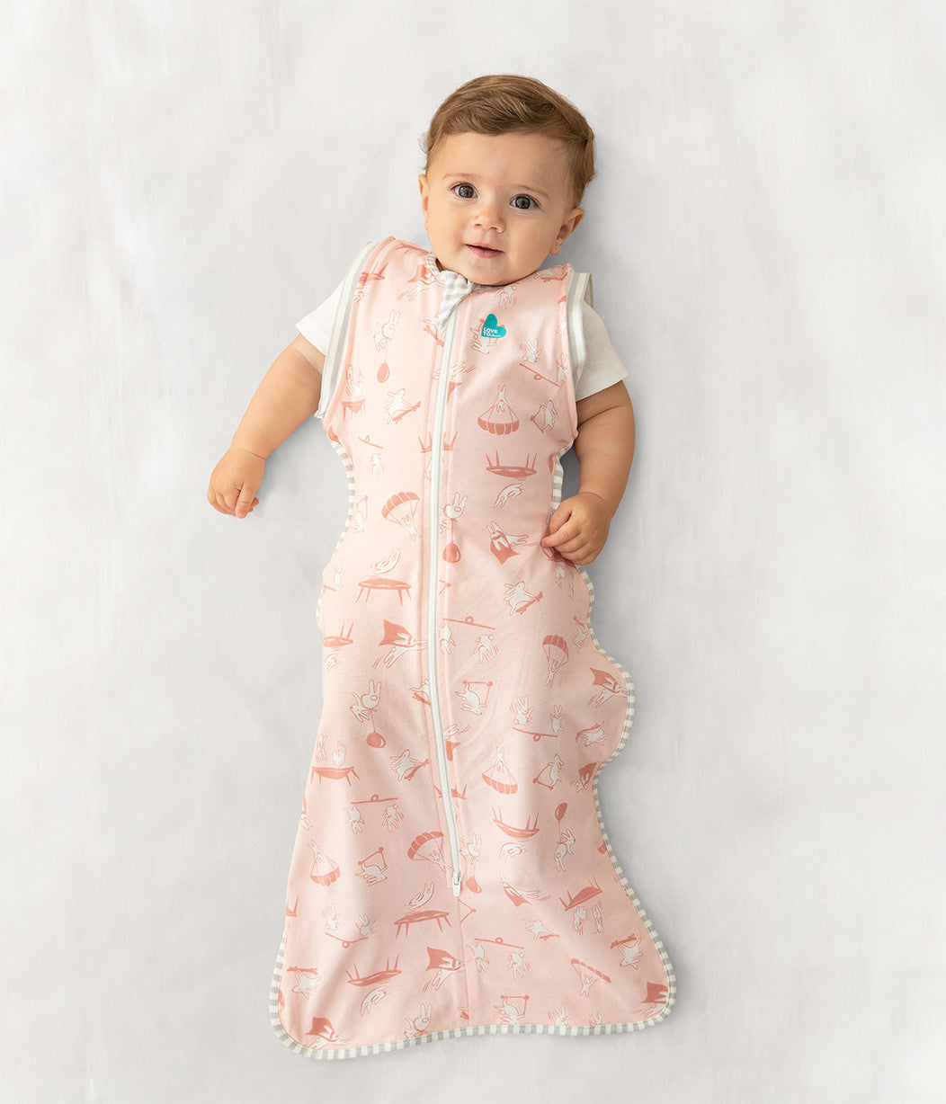 Swaddle Up™ Transition Bag Lite Daredevil Bunny Light Pink