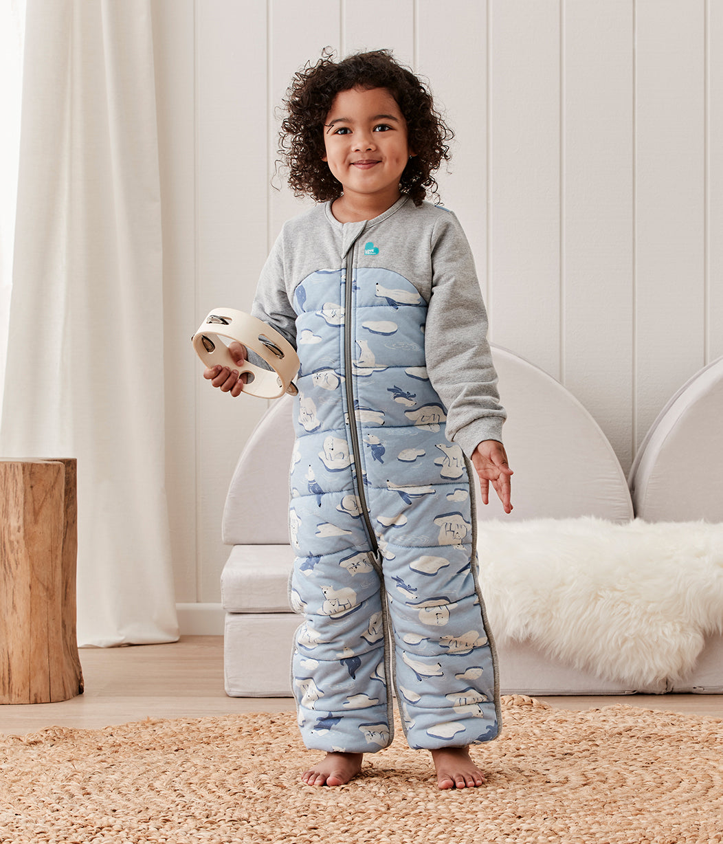 Sleep Suit Cold (14-16°C) Blue South Pole Quilted Cotton