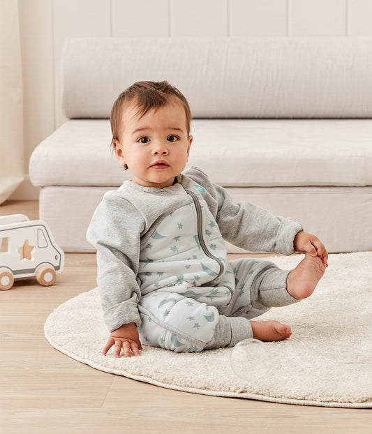 Sleep Suit Long Sleeve 2.5 TOG Cotton Green Moonlight