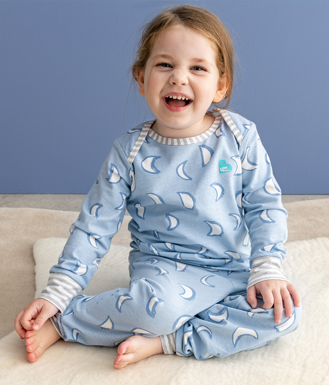 Long Sleeve Pyjamas Eclipse Blue