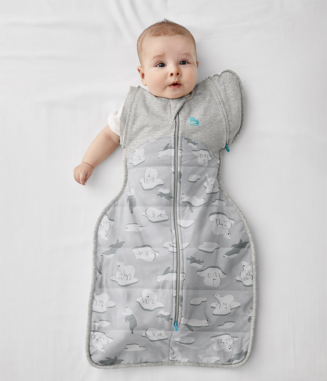 Swaddle Up™ Transition Bag Cold (14-16°C) Grey South Pole Quilted Cotton