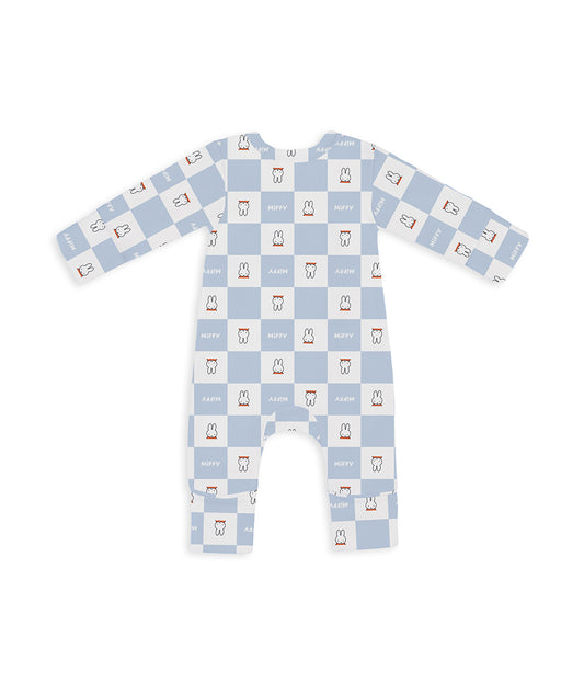 Babygrow Viscose from Bamboo Blue Miffy Checker