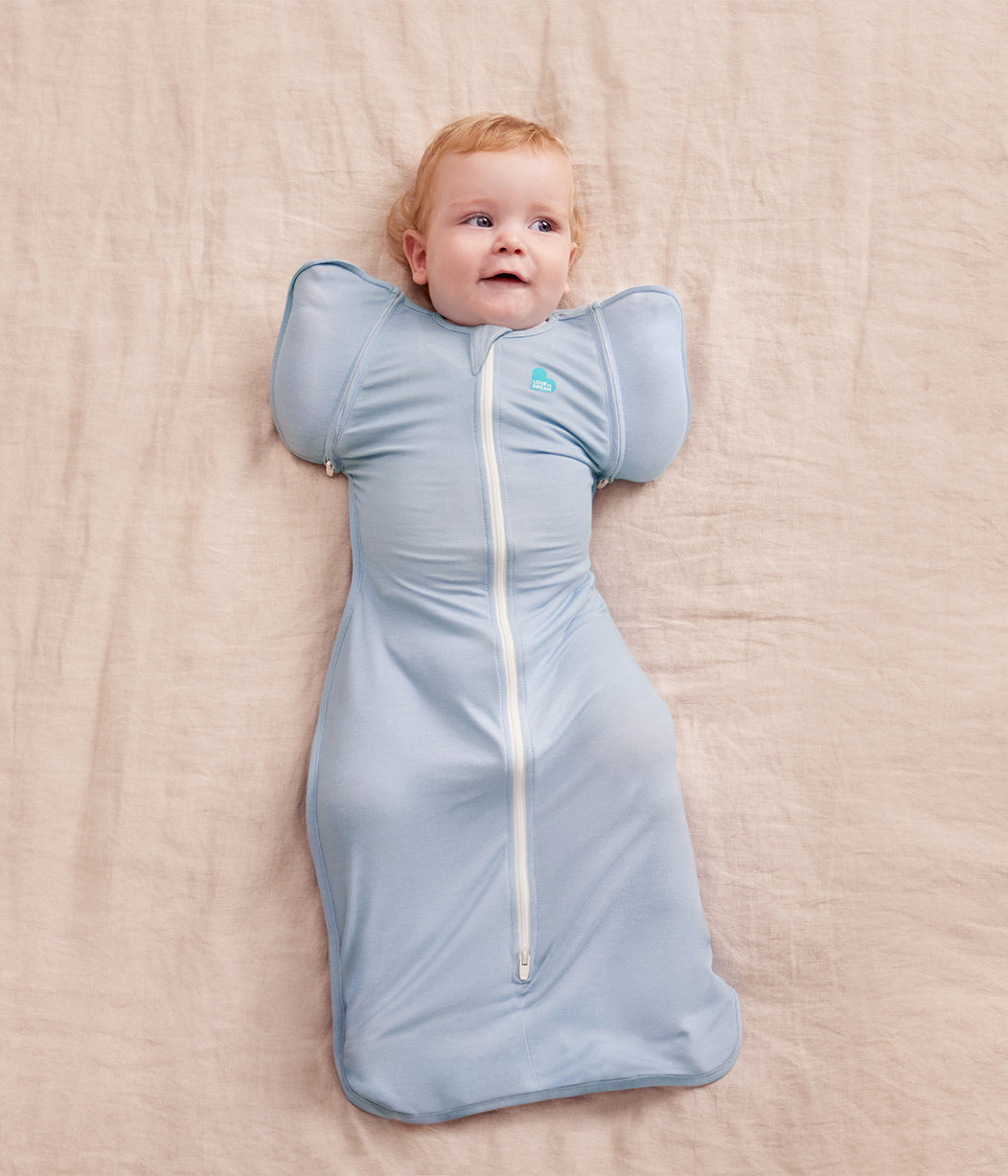 Swaddle Up™ Transition Bag 0.2 TOG Cotton Soft Blue