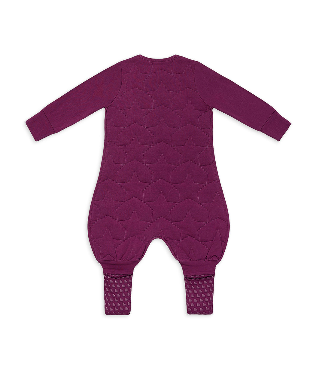 Sleep Suit Long Sleeve 2.5 TOG Cotton Plum Starturn Quilted