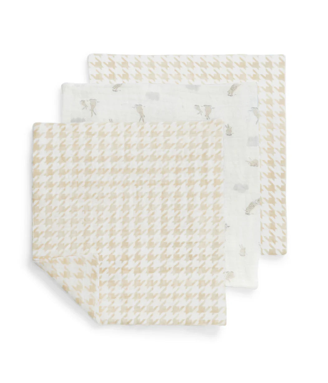 Baby Bath Bundle | Hooded Towel, Wash Cloth | Cloud Bunnies