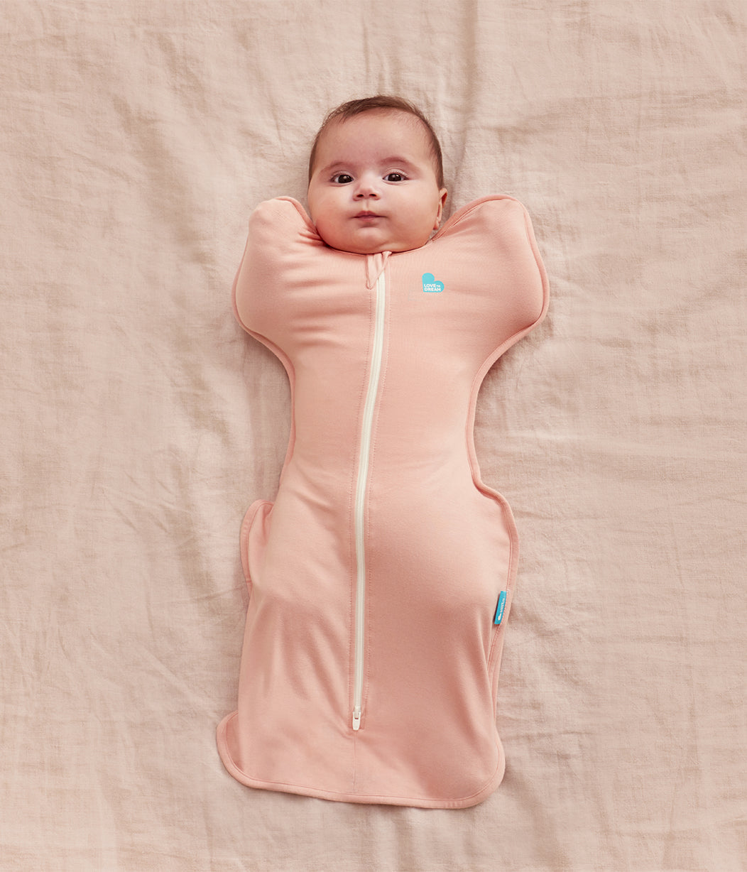 Sleep Machine Swaddle Up Starter Bundle | 0.2 | 1.0 TOG | Blush | Blush Cherries