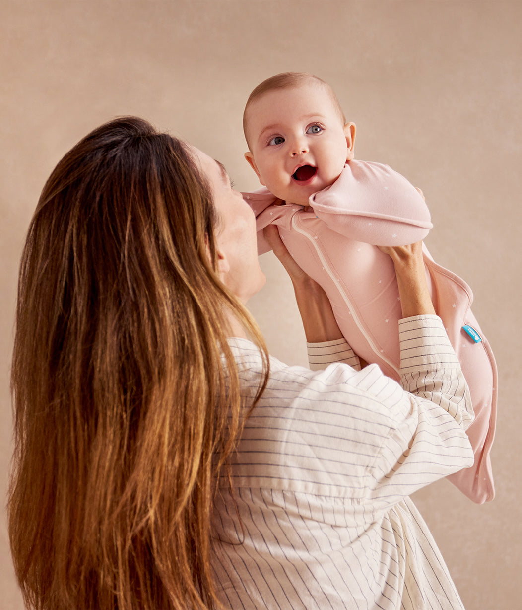 Swaddle Up™ 1.0 TOG Cotton Powder Pink Twinkle