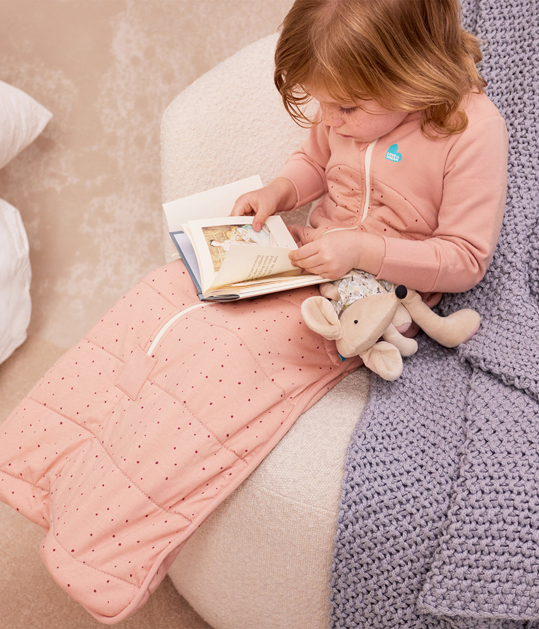 Sleep Bag Long Sleeve 2.5 TOG Cotton Rose Pebbles