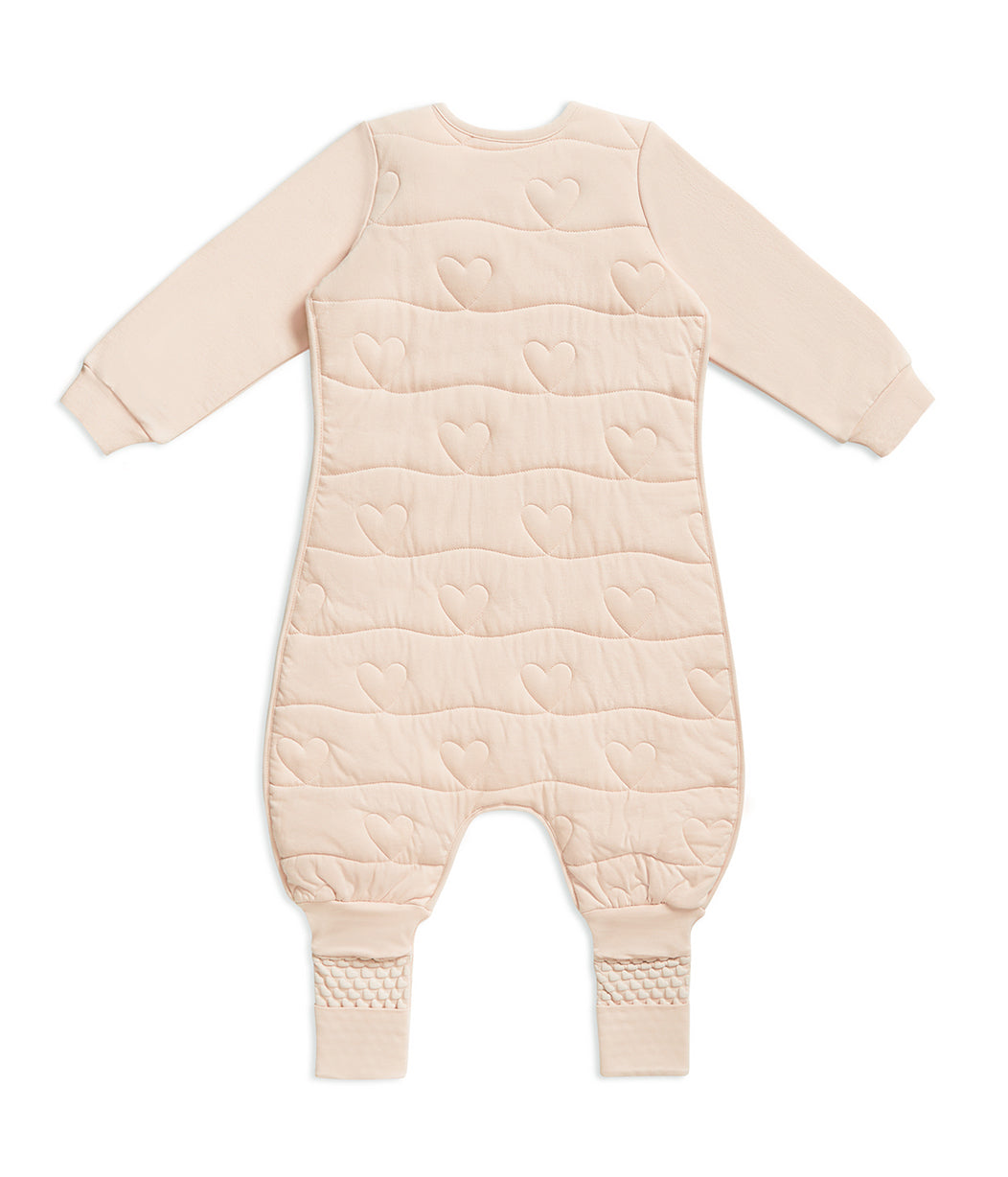 Sleep Suit Long Sleeve 3.5 TOG Cotton Blush Heart Quilting