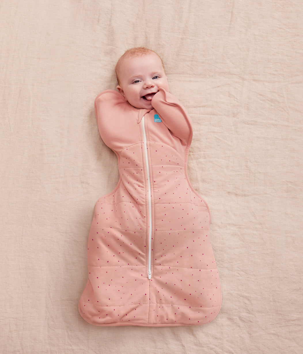 Love To Dream Swaddle Up 2.5 TOG quilted cotton, Rose Pebbles