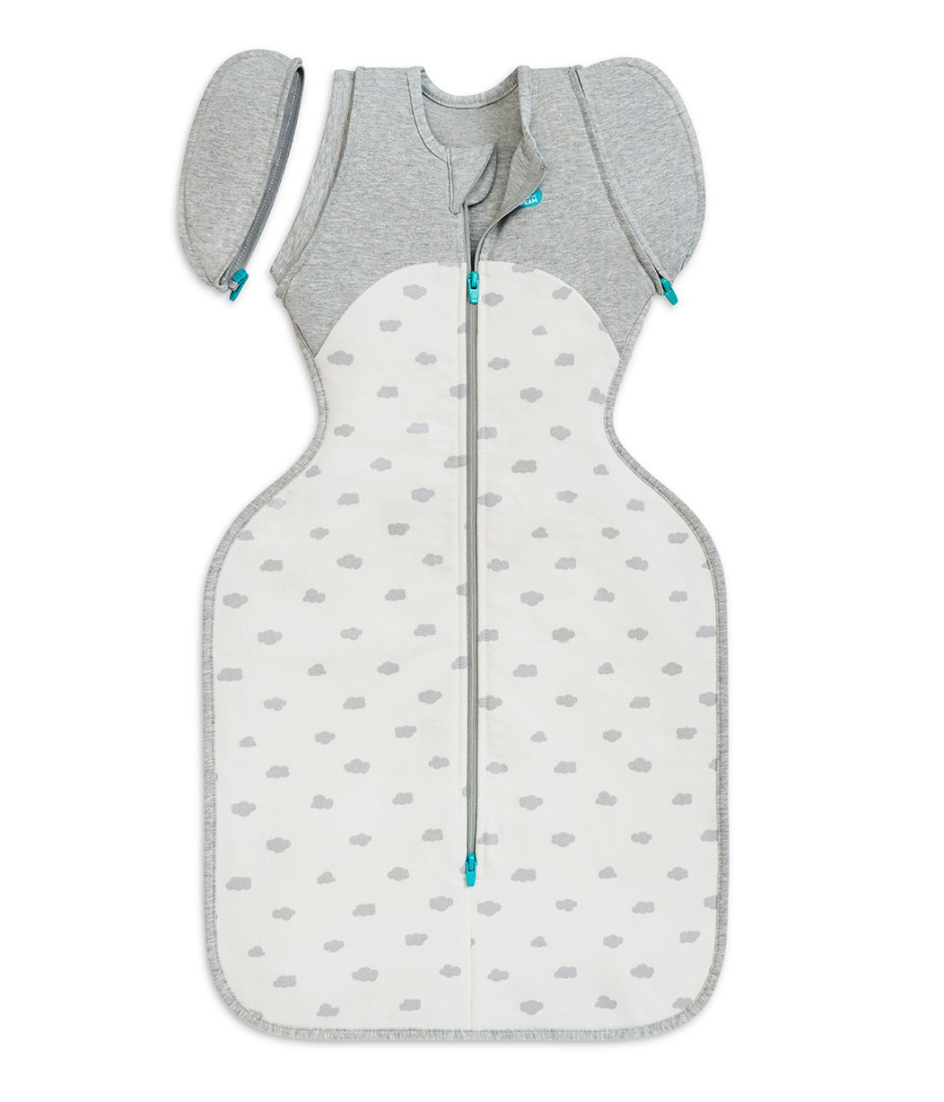 Swaddle Up™ Transition Bag 1.5 TOG Cotton White Mini Cloud