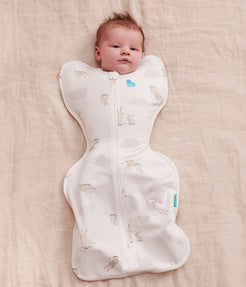 Swaddle Up™ 1.0 TOG Cotton White Cloud Bunnies