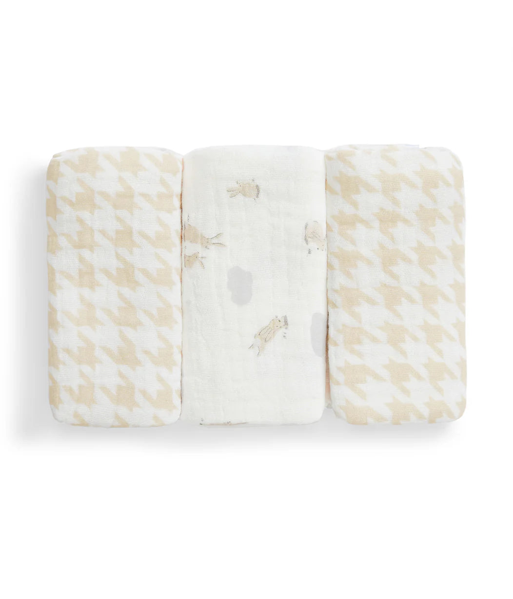 Newborn Gift Bundle | Swaddle Up, Towel, Wash Cloth | Cloud Bunnies