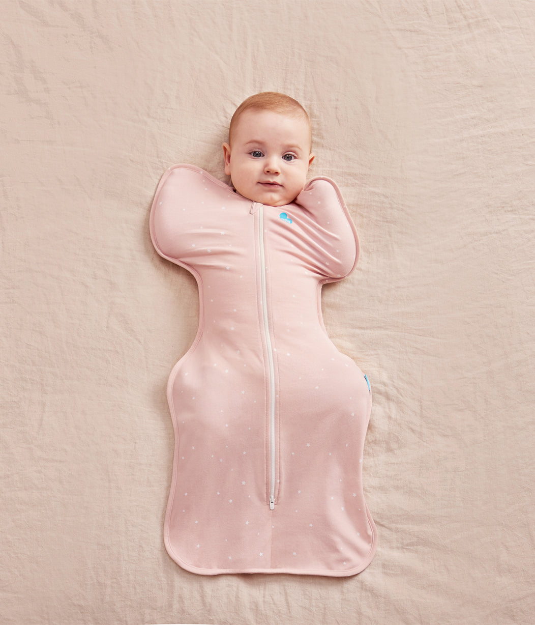 Swaddle Up™ 1.0 TOG Cotton Powder Pink Twinkle