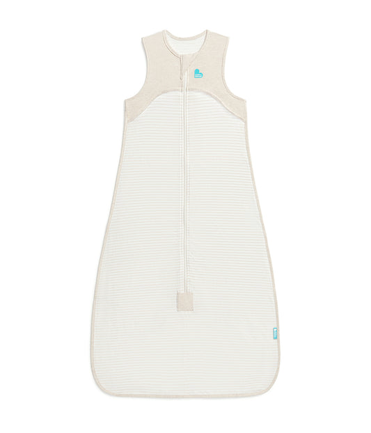 Sleep Bag Sleeveless 0.2 TOG Cotton Tan Breton Stripe