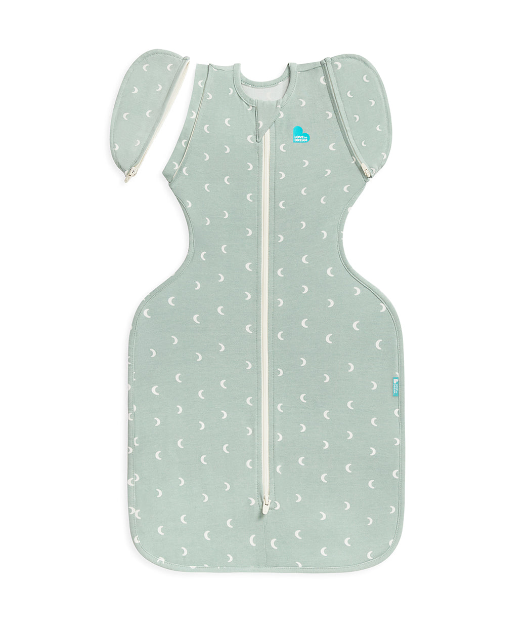 Swaddle Up™ 2-in-1 Transition Bag 1.0 TOG Cotton Olive Moon