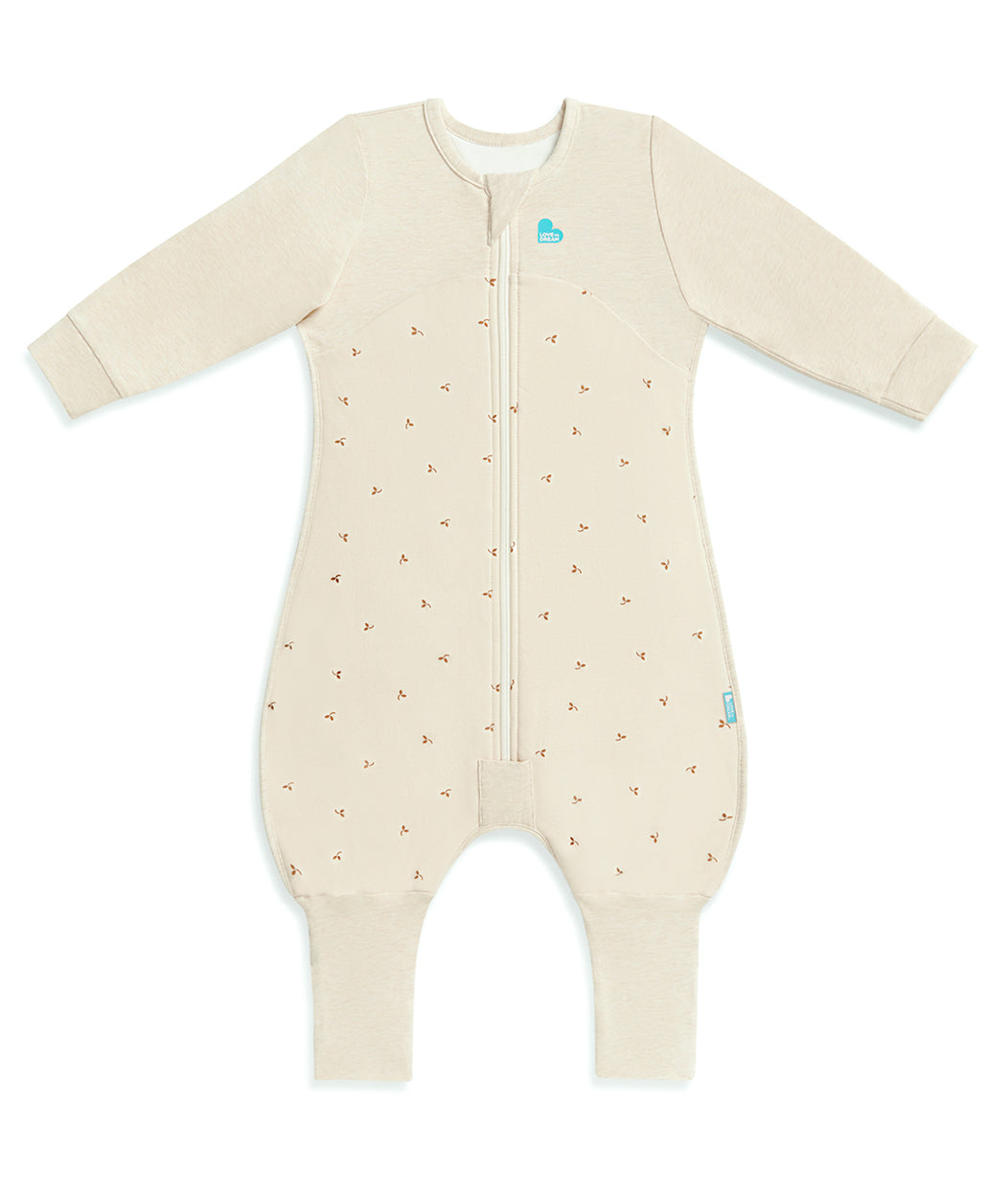 Sleep Suit 2 Piece Bundle | 1.5 TOG | Oatmeal Twigs | Olive Twigs