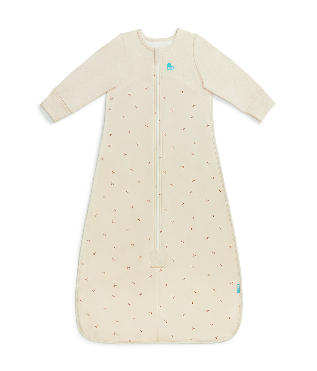 Sleep Bag Long Sleeve 1.5 TOG Cotton Oatmeal Twigs