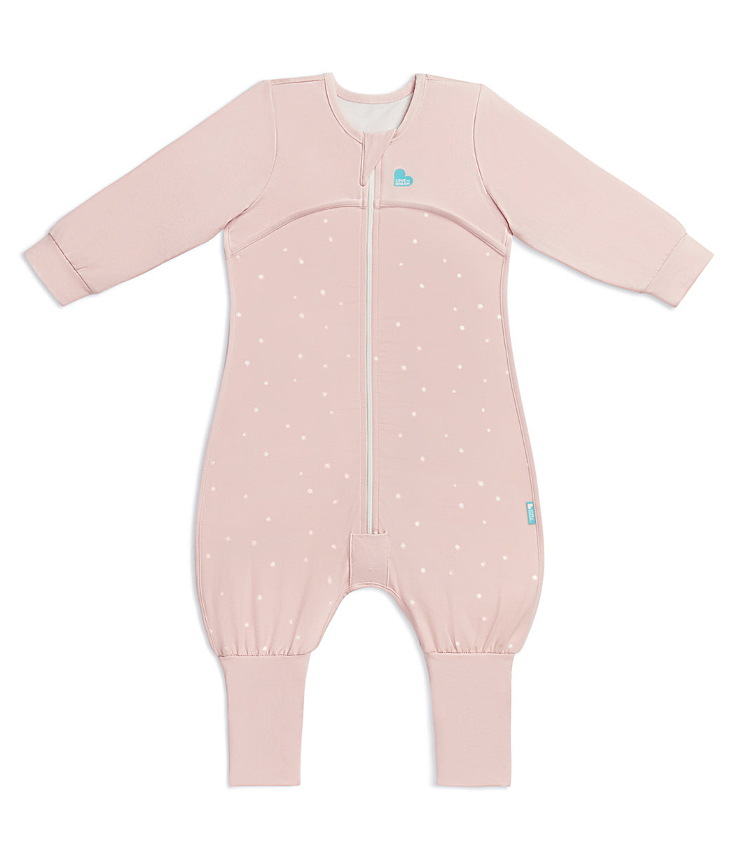 Sleep Suit Long Sleeve 1.0 TOG Cotton Powder Pink Twinkle